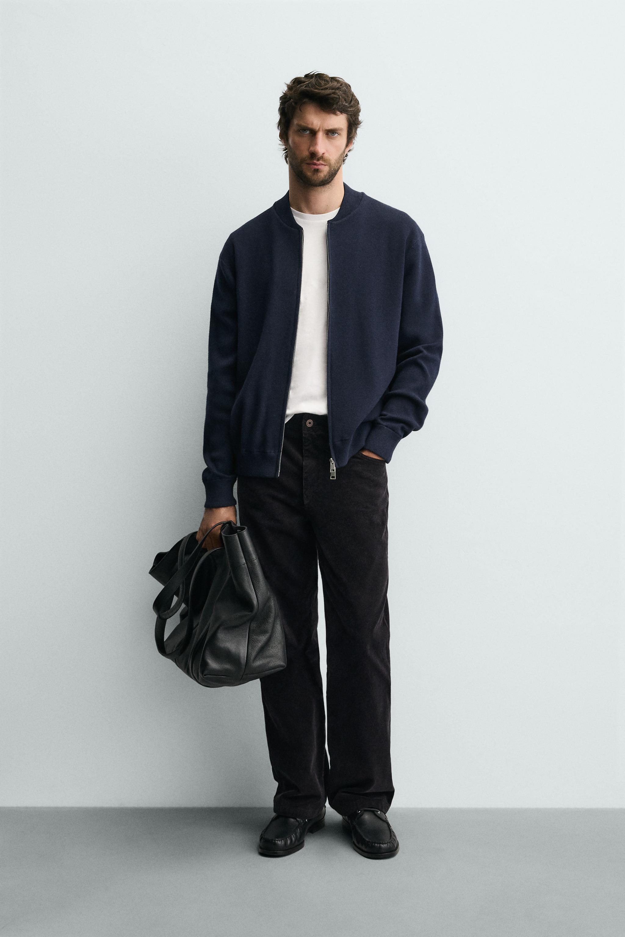 COTTON BLEND KNIT JACKET