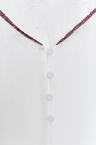 ZW COLLECTION LACE DRESS - White by Zara - Image 10