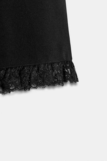 TOP STRETCH DENTELLE - Noir de Zara - Image 3