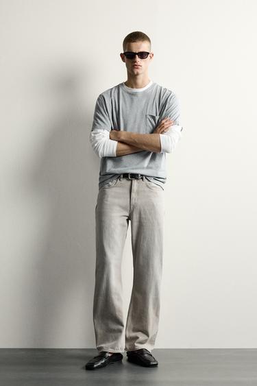 LOOSE FIT JEANS - Grey by Zara