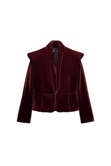 CHAQUETA ACOLCHADA TERCIOPELO ZW COLLECTION