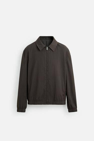 PLEATED JACKET - Brown by Zara