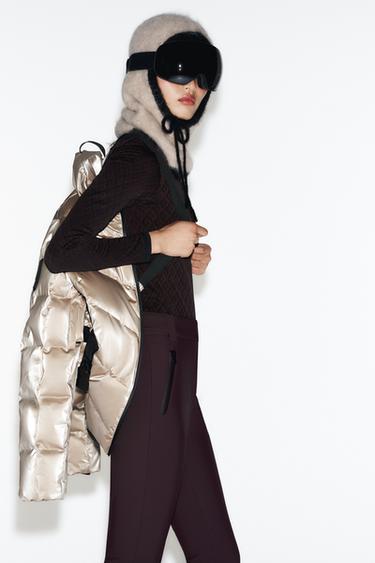 WATER-RESISTANT WINDPROOF DOWN JACKET RECCO® TECHNOLOGY SKI COLLECTION - Gold by Zara - Image 3