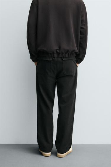PANTALON STRAIGHT FIT TWILL - Noir délavé de Zara - Image 2