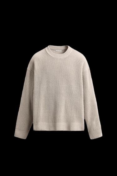 JERSEY ESTRUCTURA CHENILLA - Crudo de Zara