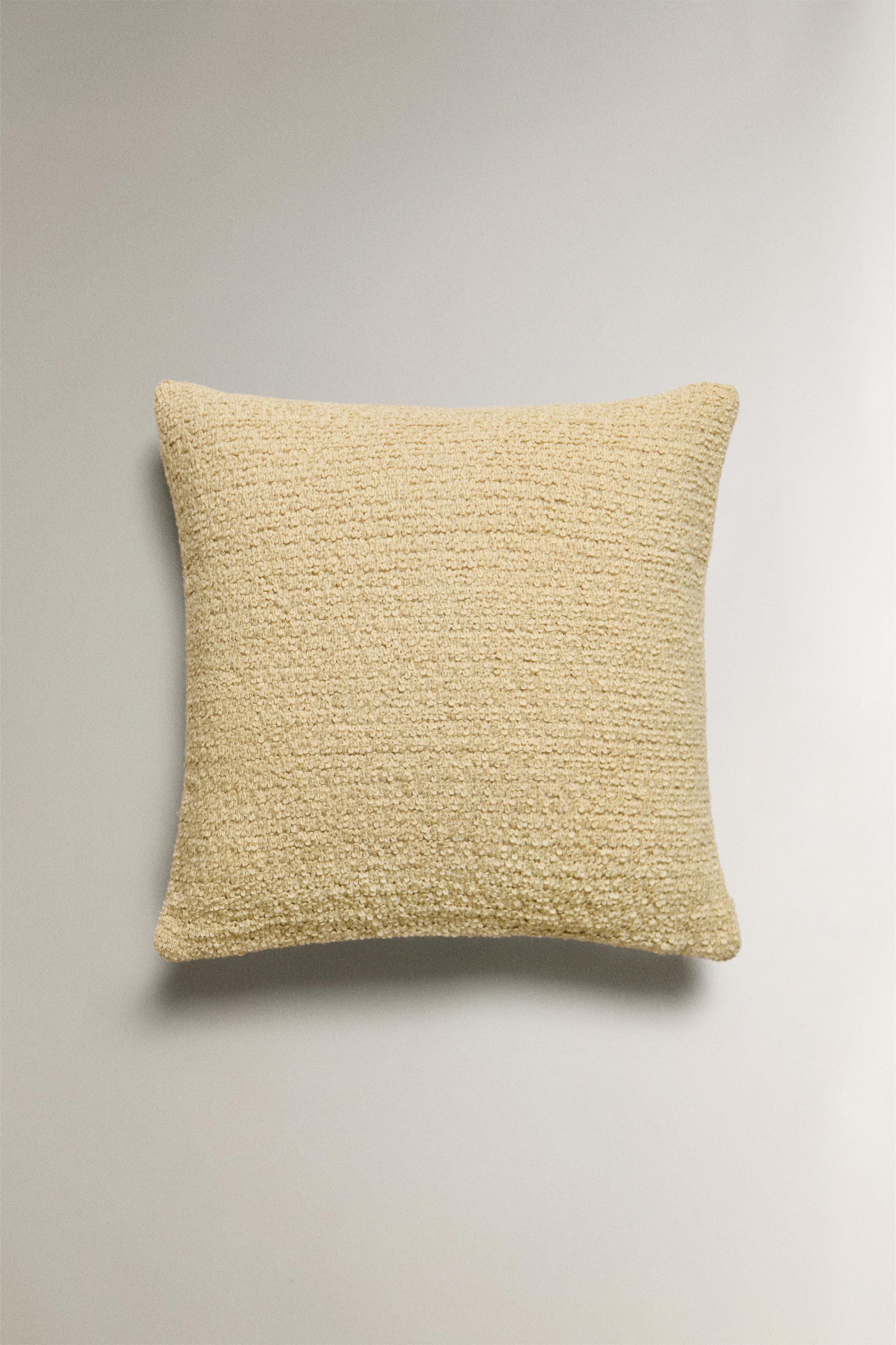 WAVY WOOL BLEND THROW PILLOW COVER