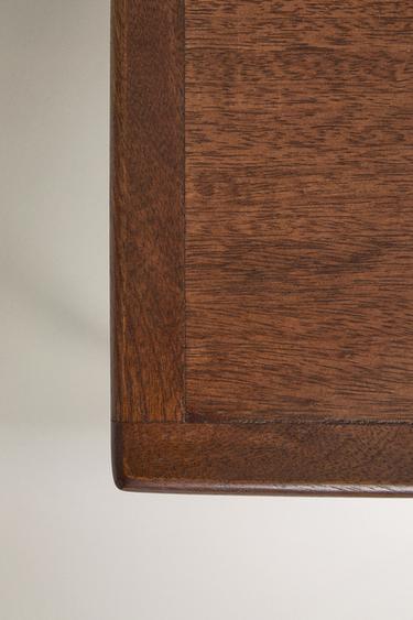 WOODEN NEST OF SIDE TABLES (SET OF 2) - Dark brown by Zara - Image 4