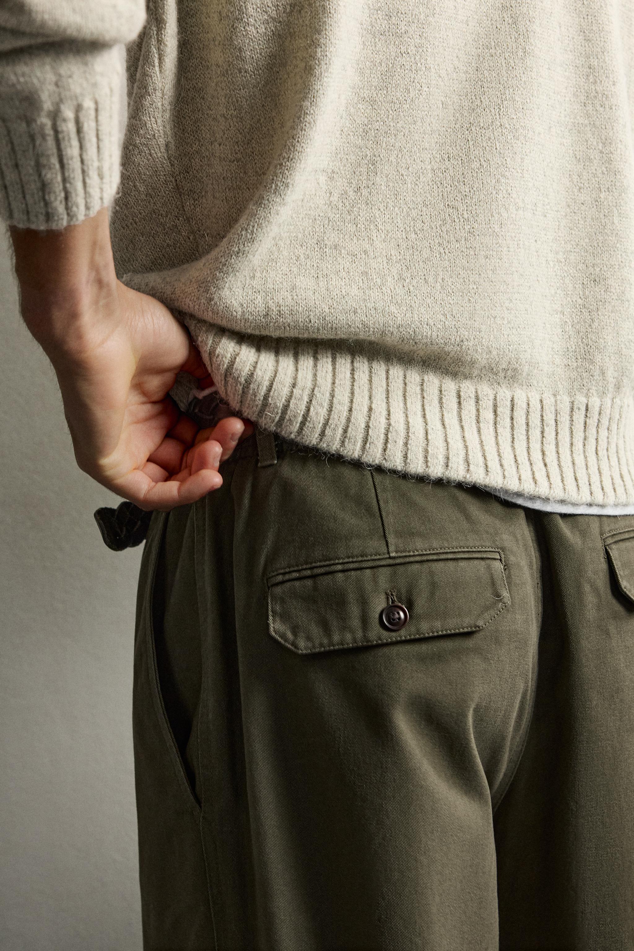 COTTON RELAXED FIT PANTS