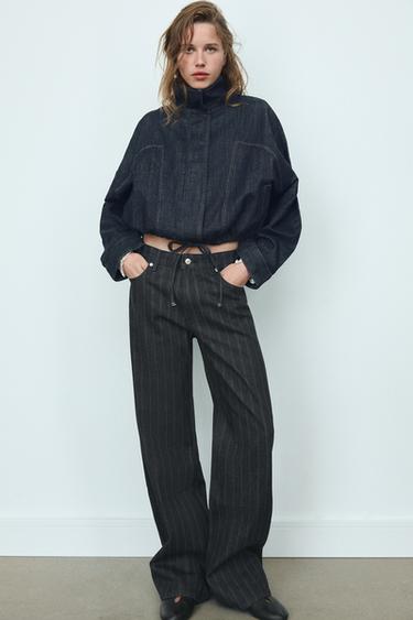 CAZADORA DENIM TRF - Índigo oscuro de Zara - Imagen 0