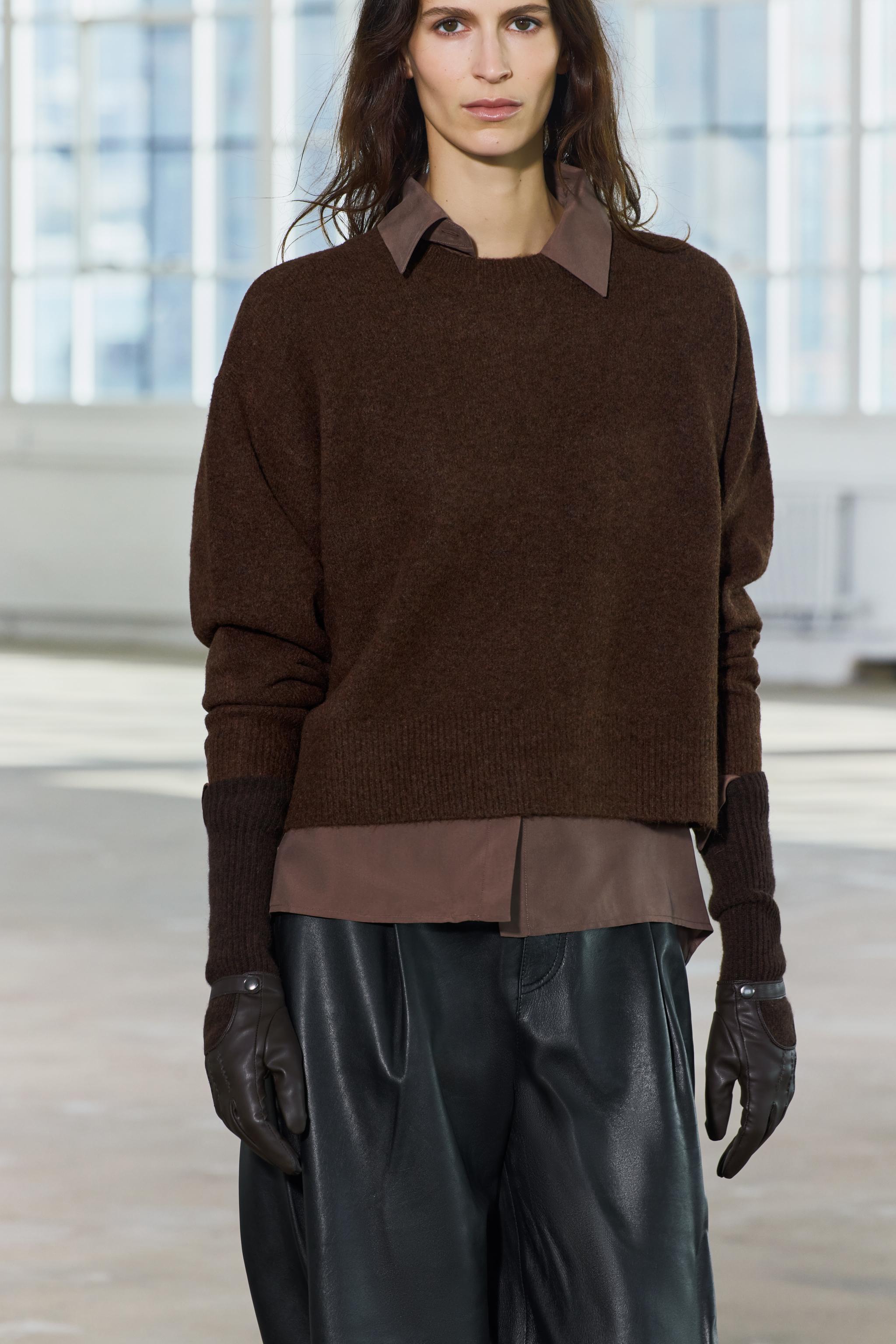 SOFT SHORT SLEEVE KNIT SWEATER - Green | ZARA United States