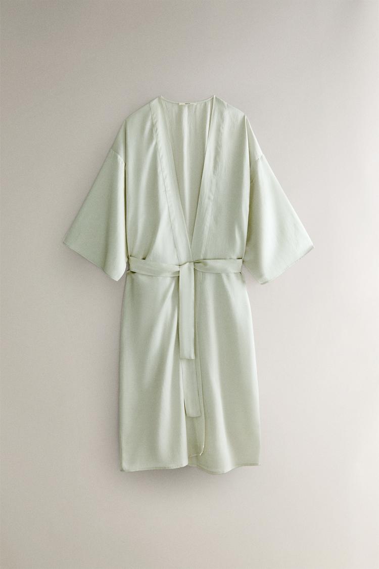 Zara Green Kimono Verde Agua Zara Kimono Verde Agua Zara Kimono