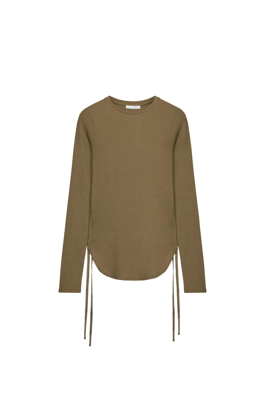 RUSTIC T-SHIRT WITH DRAWSTRINGS - image 3
