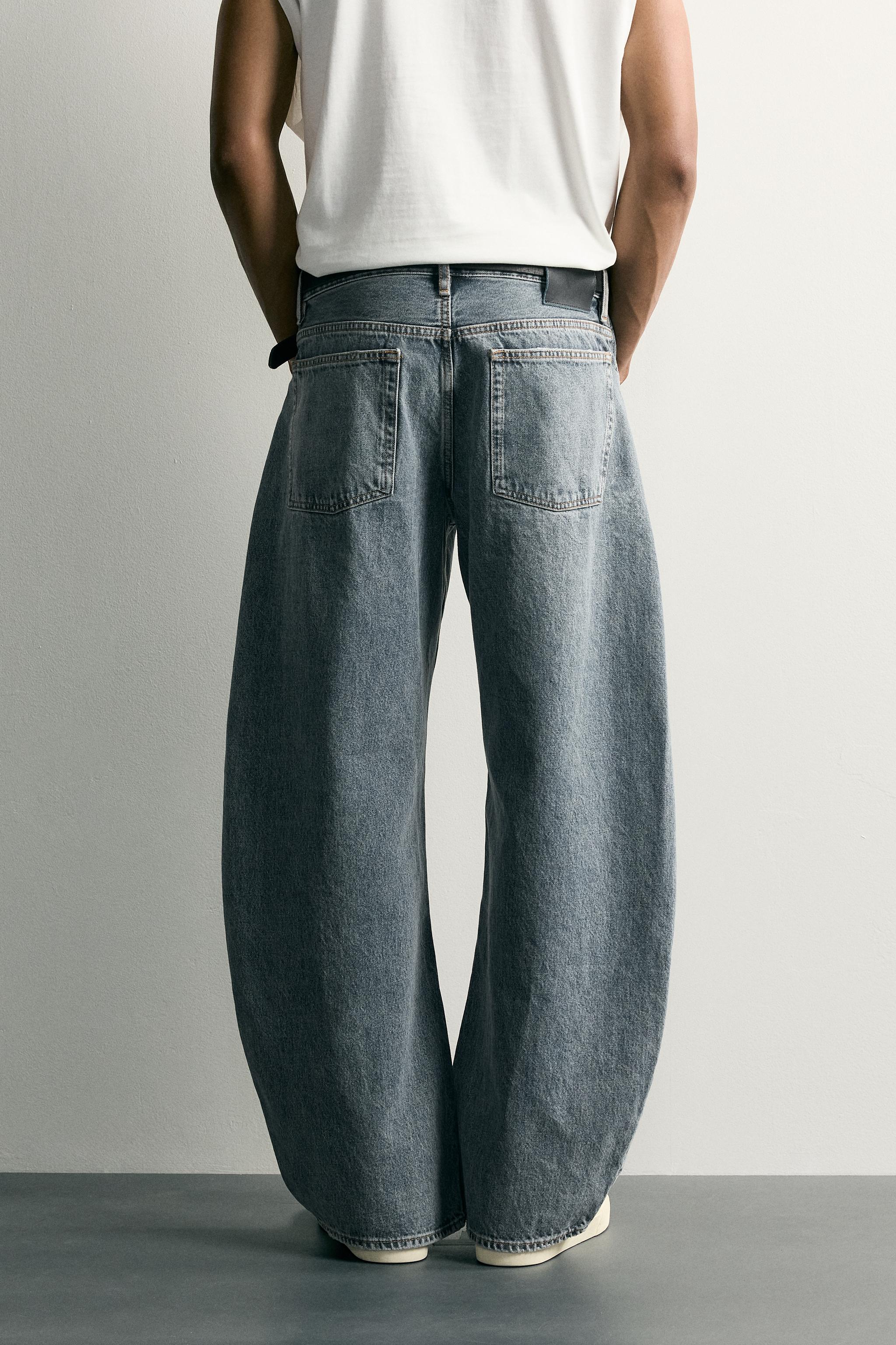 Мужские джинсы Zara BARREL FIT JEANS — фото 3