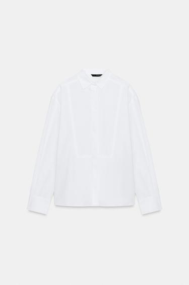 POPLIN SHIRT - White by Zara - Image 0
