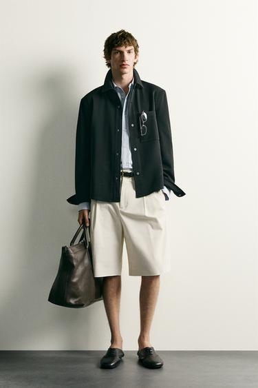 NON-IRON COMFORT OVERSHIRT - Black by Zara - Image 0