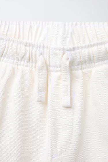 BERMUDA FLUIDE DROIT CARGO - Blanc de Zara - Image 2