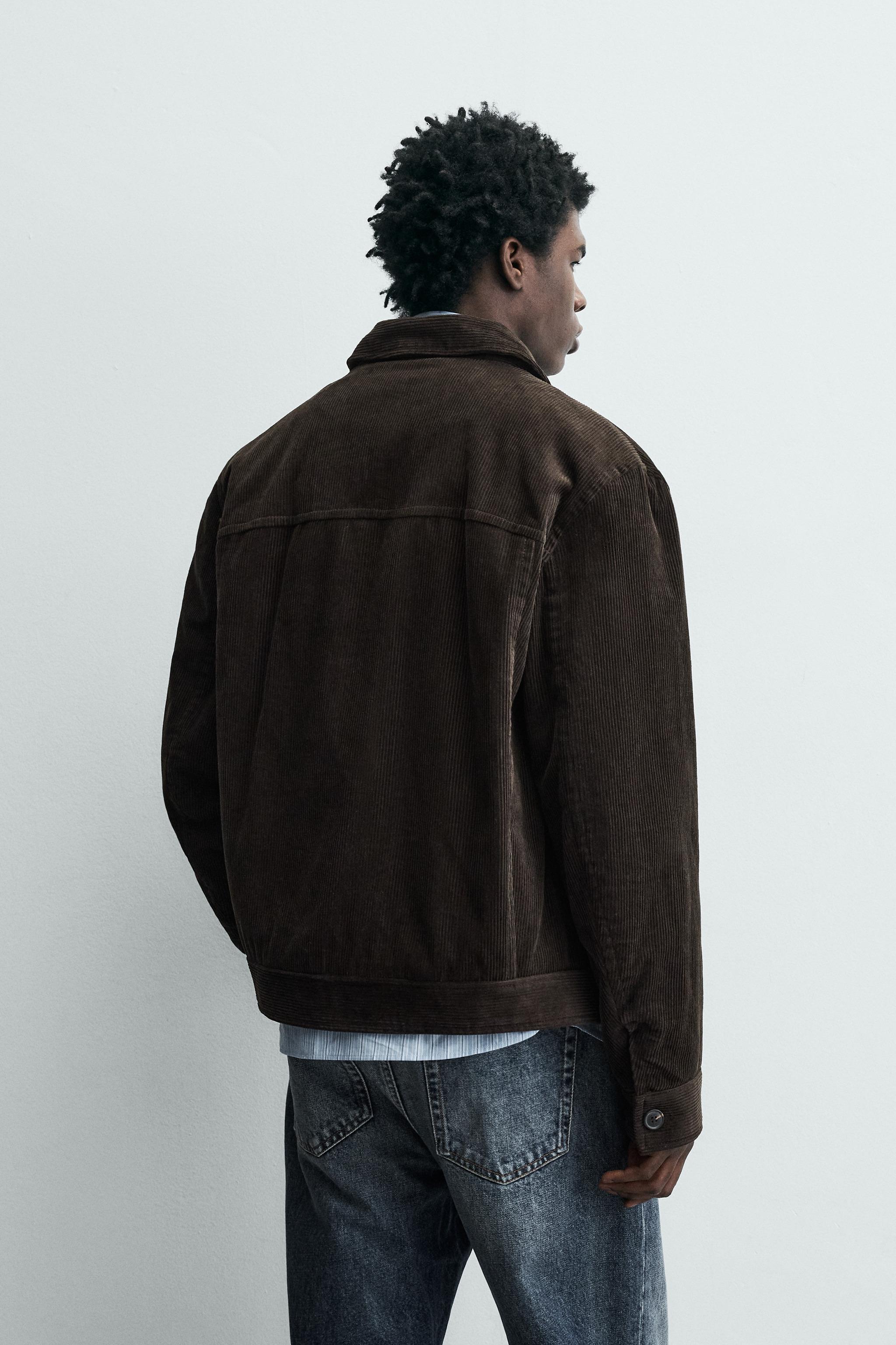 BLOUSON REGULAR FIT EN VELOURS CÔTELÉ