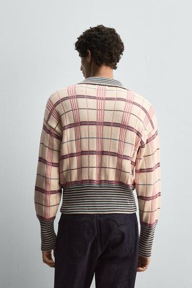 CHECK JACQUARD KNIT POLO SHIRT HARRY LAMBERT FOR ZARA X DISNEY - Pink by Zara - Image 2