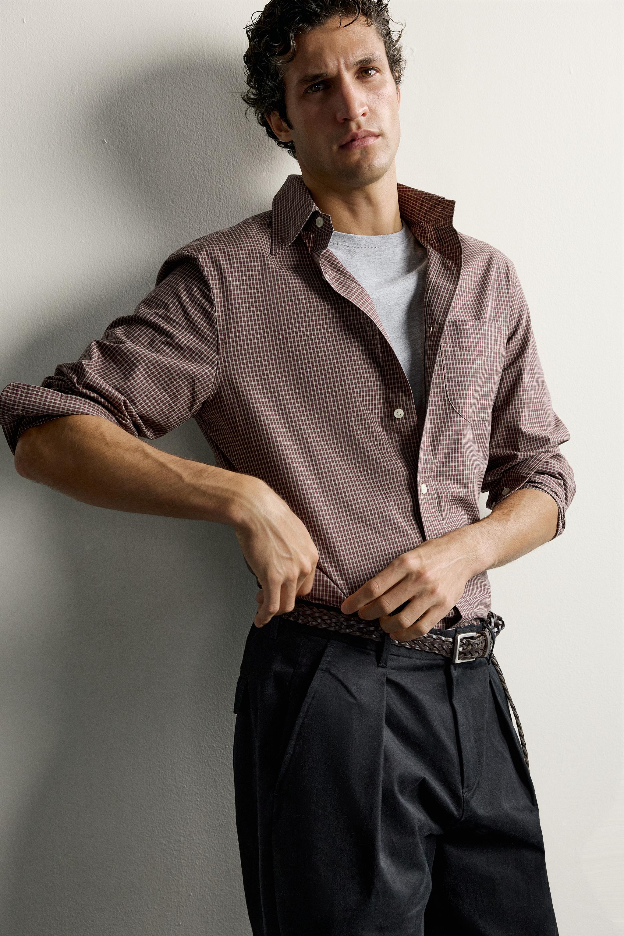 REGULAR FIT PLAID SHIRT