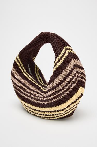 STRIPED CROCHET BUCKET BAG - Multicoloured by Zara - Image 2