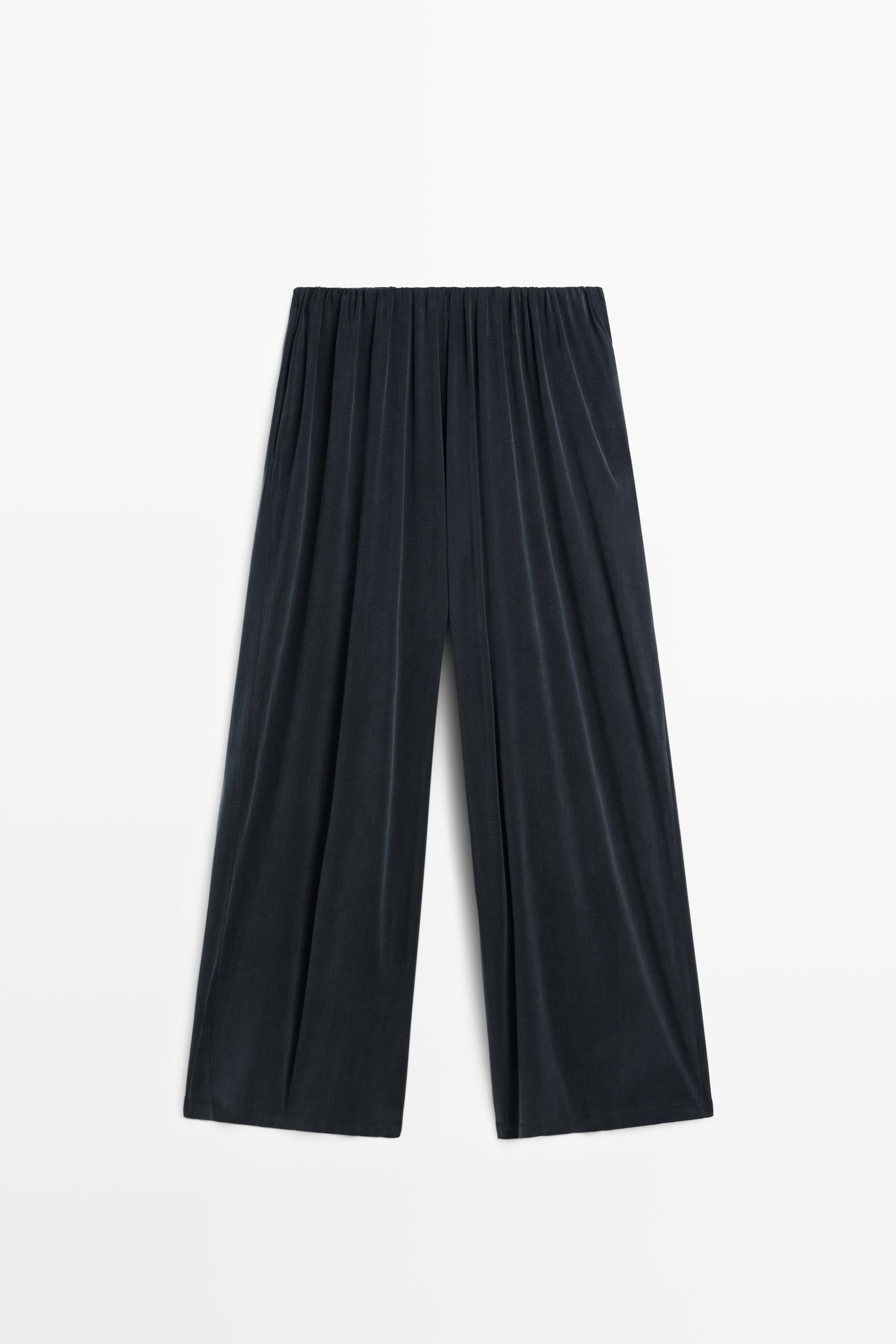 Pantalon large fluide plissé - STUDIO