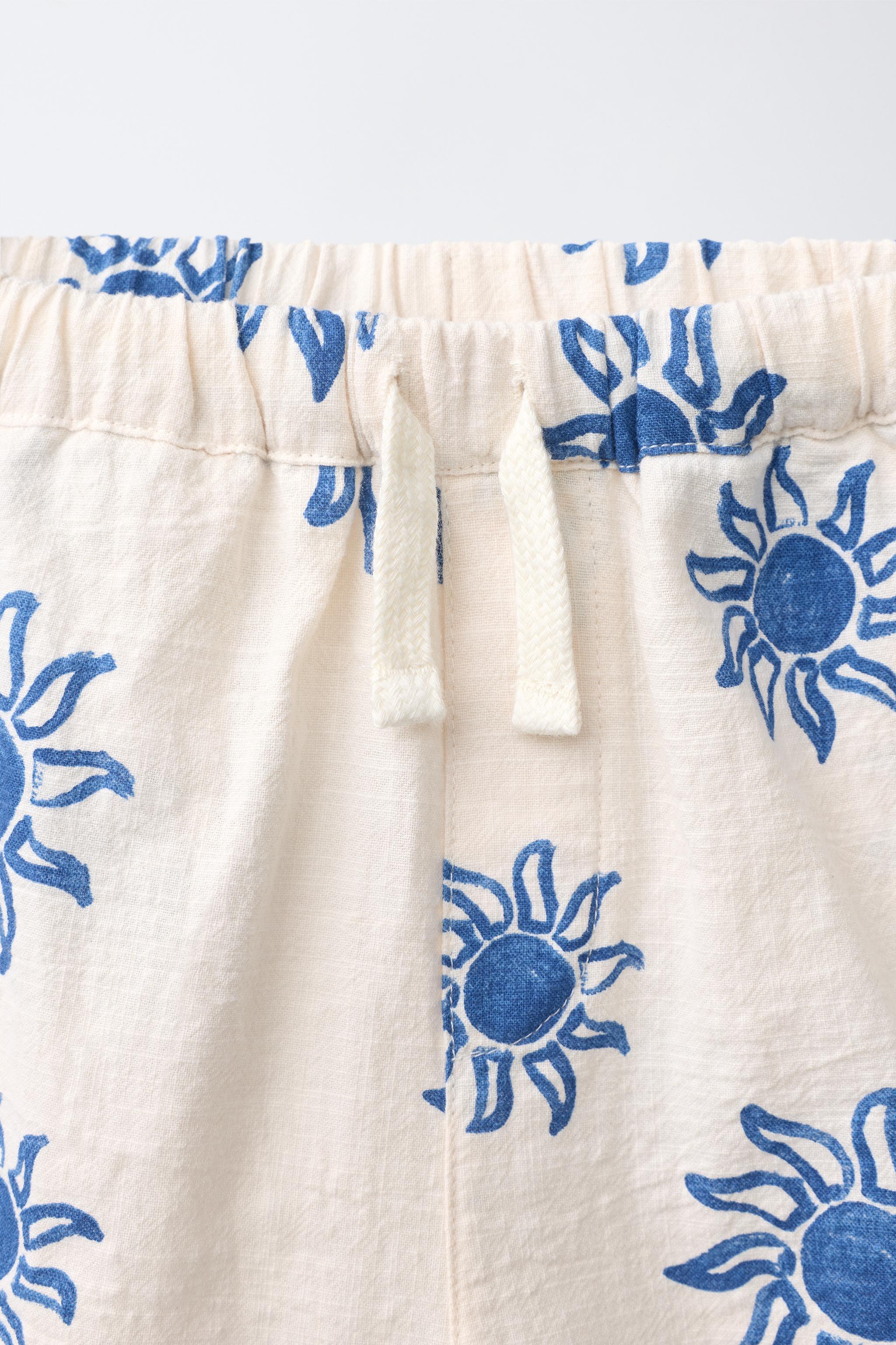 Детские шорты Zara SUN PRINT SHORTS — фото 3