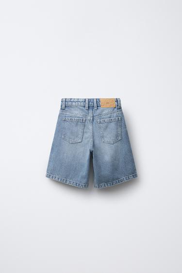 BERMUDA EN DENIM BAGGY - Bleu de Zara - Image 1