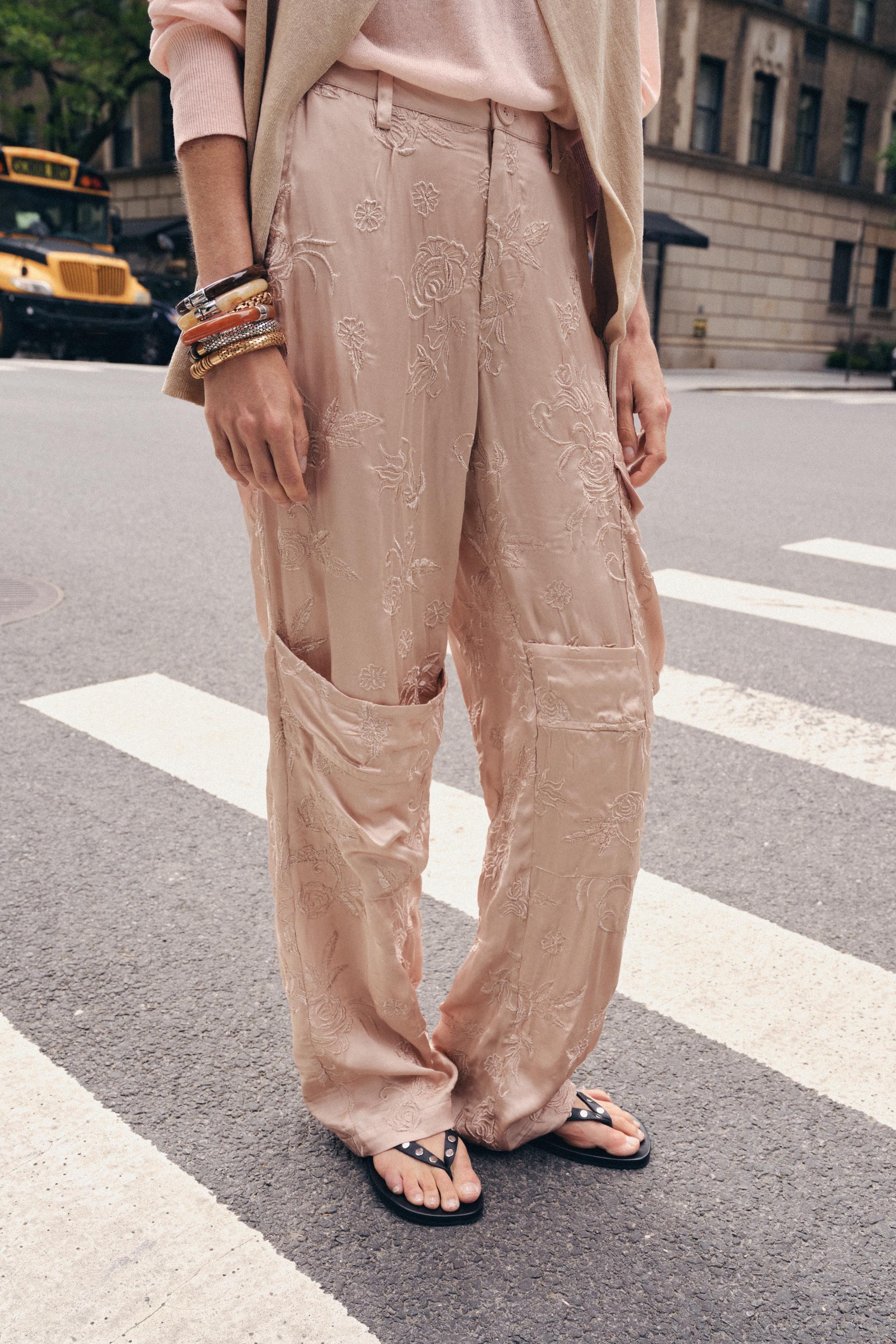 STUDDED LEATHER SLIDE SANDALS