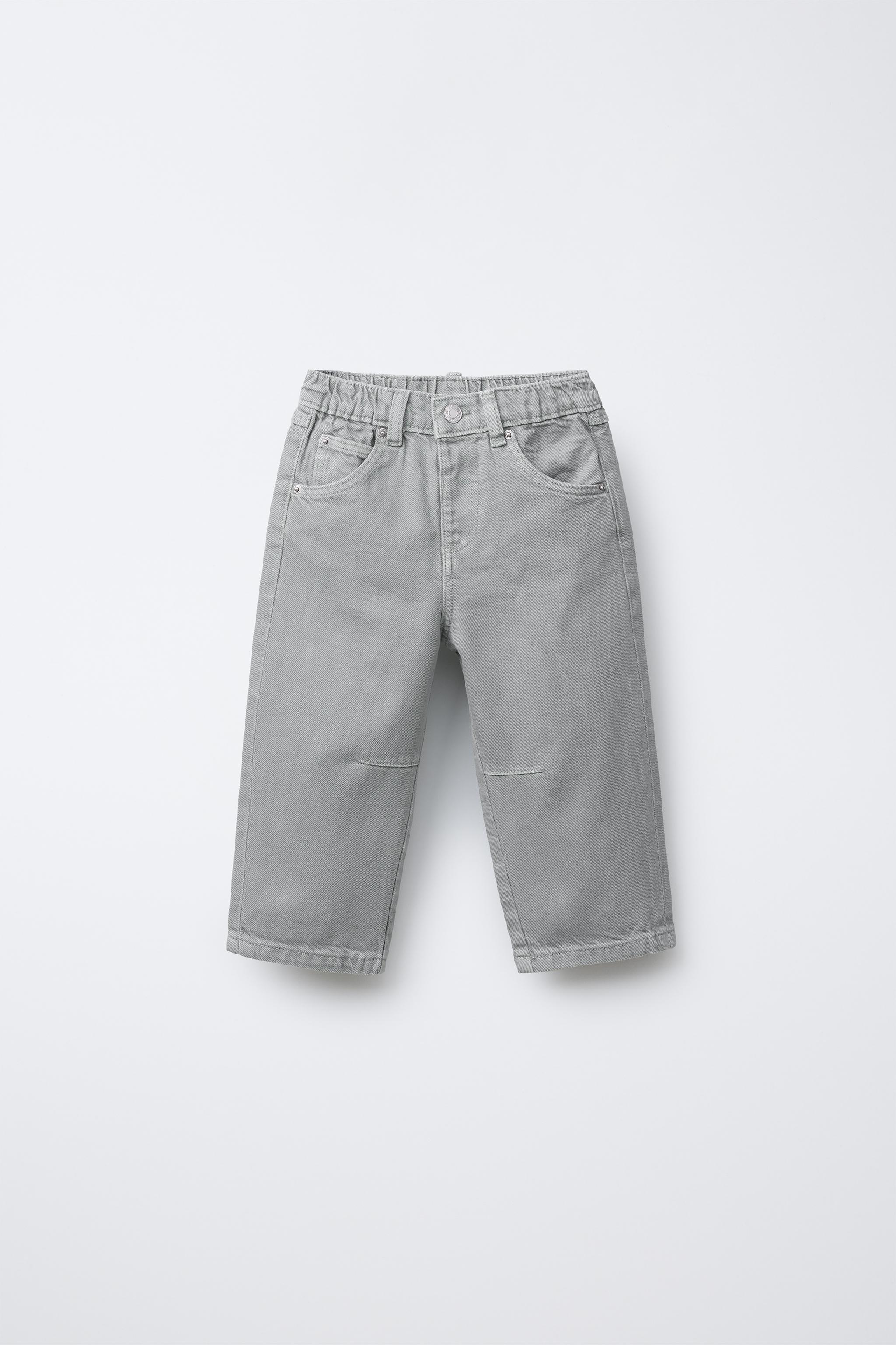 PLEATED BAGGY TWILL PANTS - Pearl gray | ZARA United States