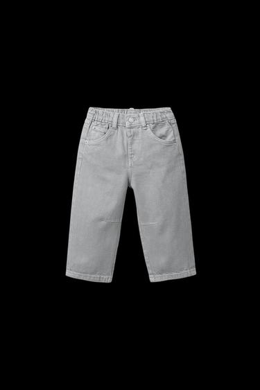 BAGGY-HOSE AUS SERGE MIT BUNDFALTEN - Perlgrau von Zara