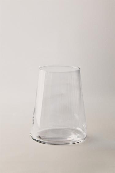 KEGELVORMIG KRISTALLOOK GLAS - Transparant van Zara