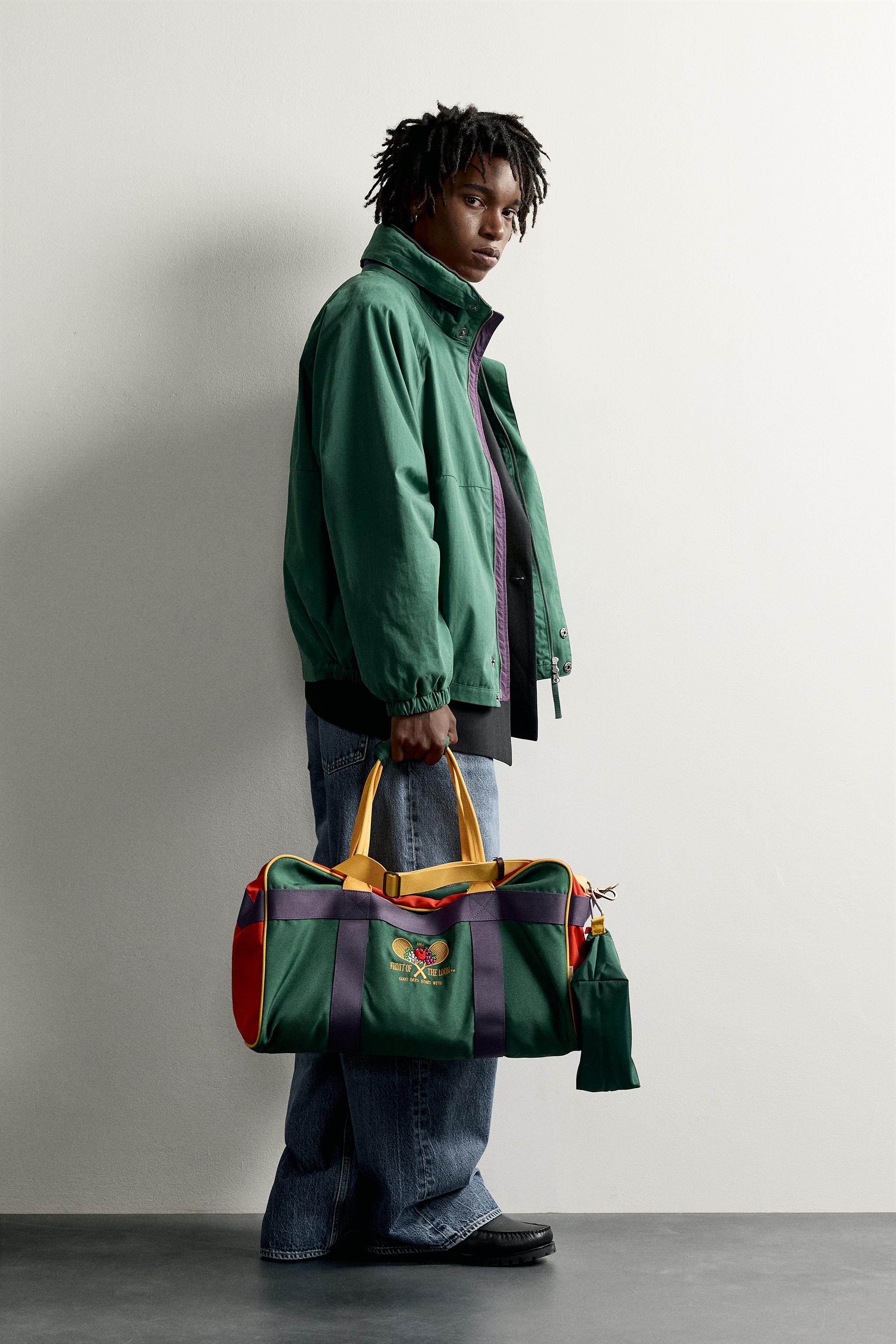 Zara FRUIT OF THE LOOM™ BAGGY FIT JEAN görsel 4