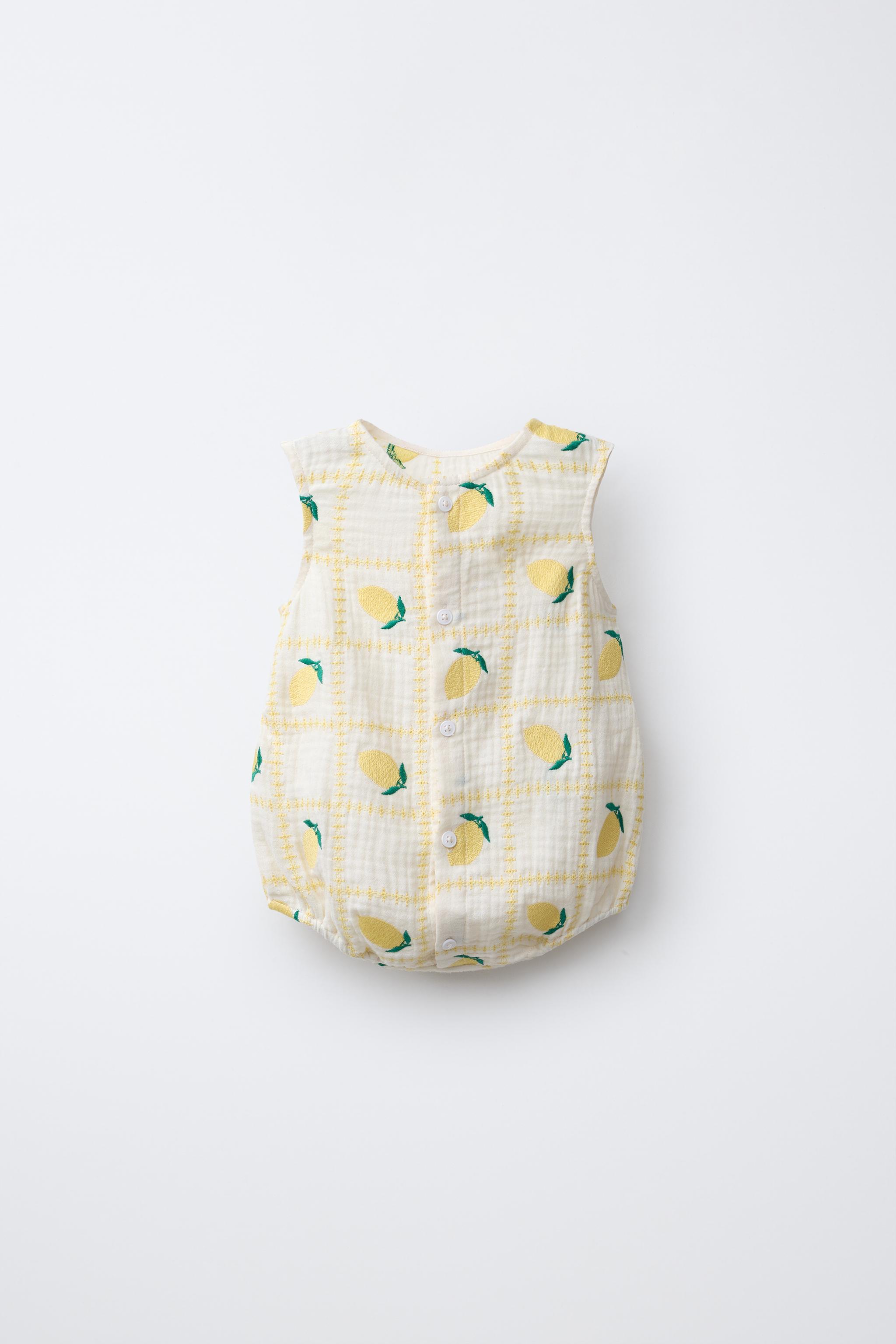 EMBROIDERED LEMON ROMPER CASA LAWA X ZARA KIDS - Ecru | ZARA