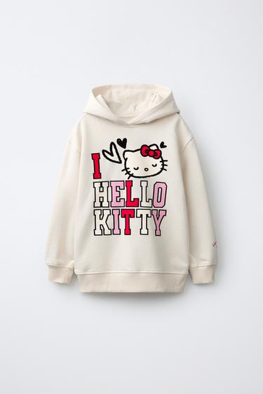 HELLO KITTY © SANRIO HOODIE - Ecru by Zara - Image 0