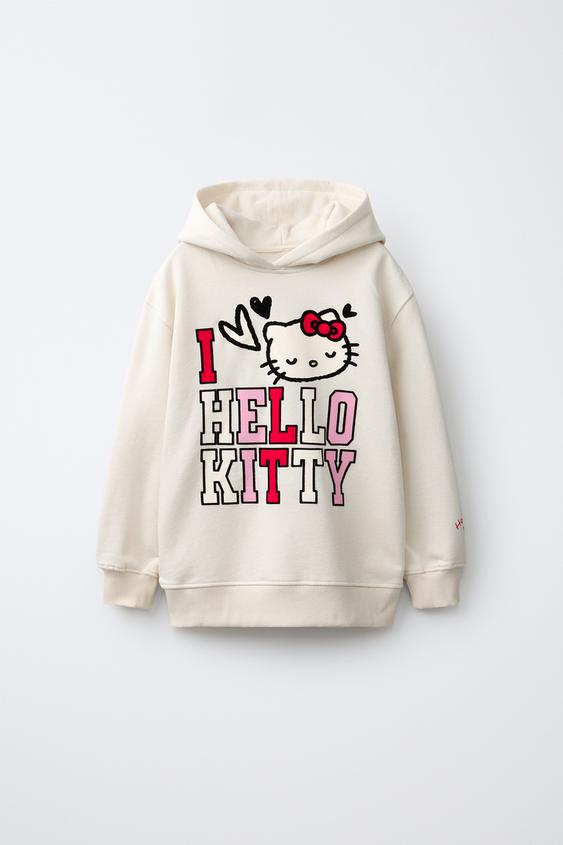 HELLO KITTY © SANRIO HOODIE - Ecru by Zara - Image 0