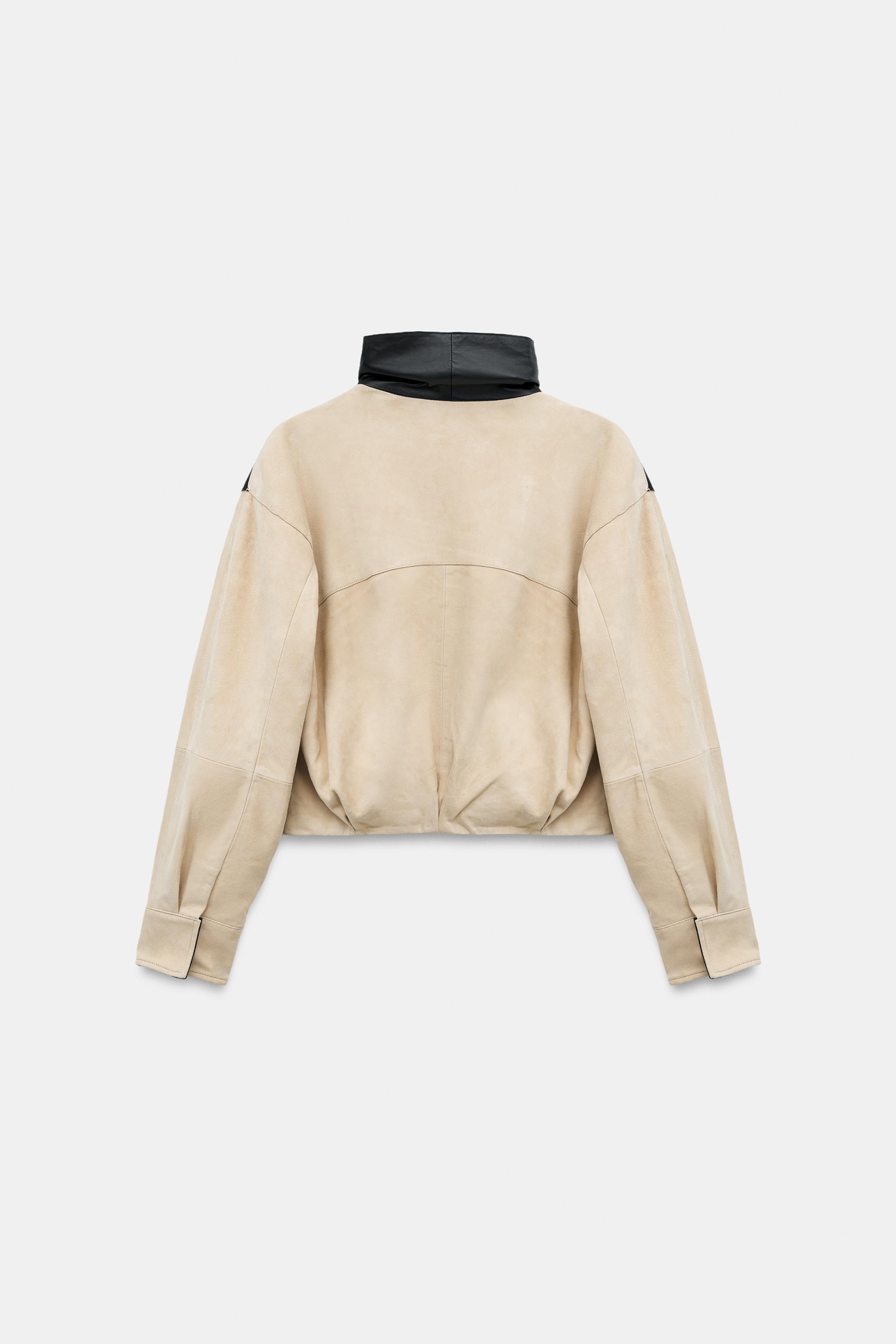 ZW COLLECTION 100% LEATHER JACKET - Light camel | ZARA United States