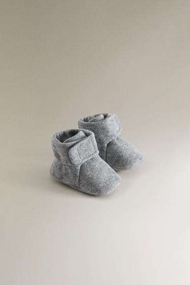 CHAUSSONS BÉBÉ BOTTES LAINE - Gris de Zara - Image 2