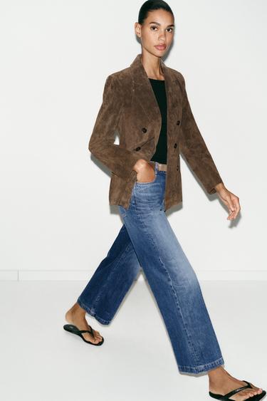 JEAN Z1975 LARGE COURT AVEC CEINTURE - Bleu de Zara - Image 3