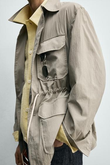 LIGHTWEIGHT TECHNICAL PARKA - Light beige by Zara - Image 5