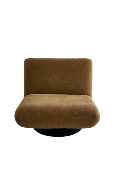 SWIVEL ACCENT CHAIR - Beige by Zara