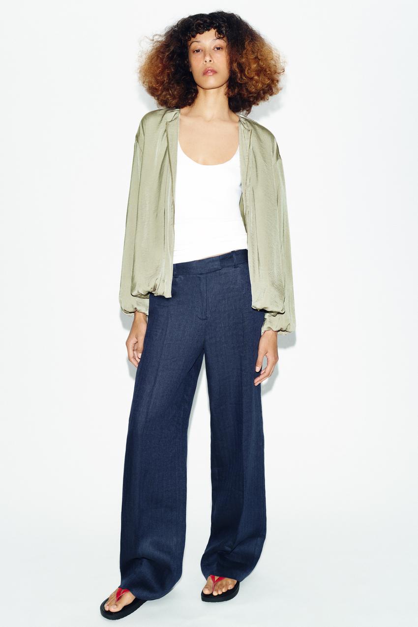 FLUID BALLOON BOMBER JACKET - Light khaki | ZARA United States display picture 1