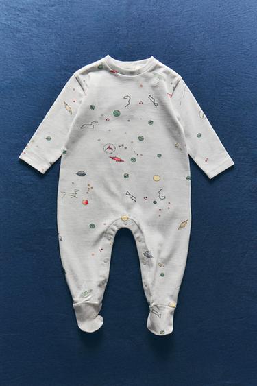 CHILDREN'S PLANET ROMPER - Light blue by Zara - Image 5