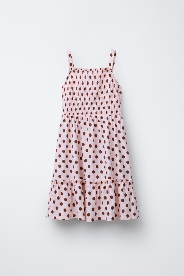 POLKA DOT DRESS Pink ZARA Australia - Main Image
