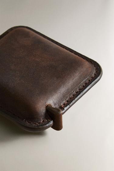 MÈTRE RUBAN CARRÉ EN CUIR - Marron de Zara - Image 2