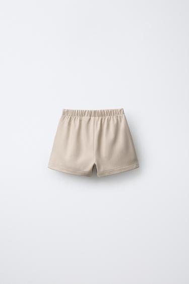 SOFT TOUCH BERMUDA SKORT WITH TIES - Sand by Zara - Image 1
