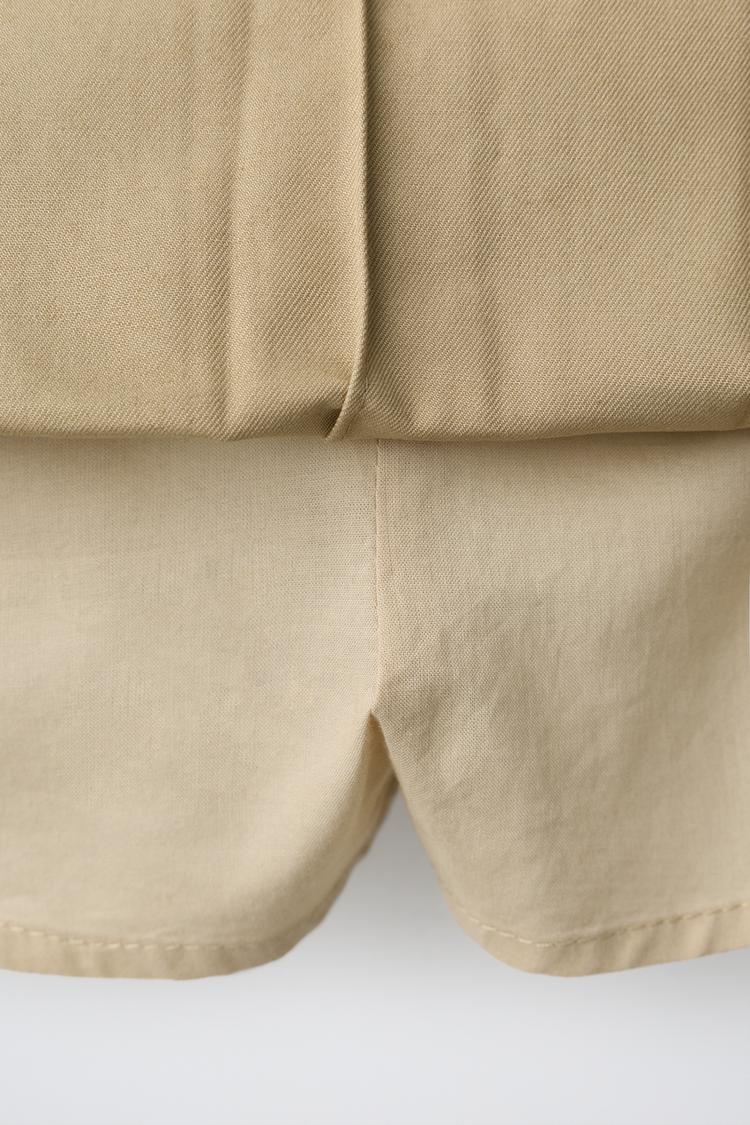Falda pantalón plisada lisa 5