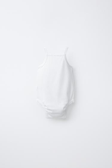 LOT DE TROIS BODYS À BRETELLES - Blanc de Zara - Image 2