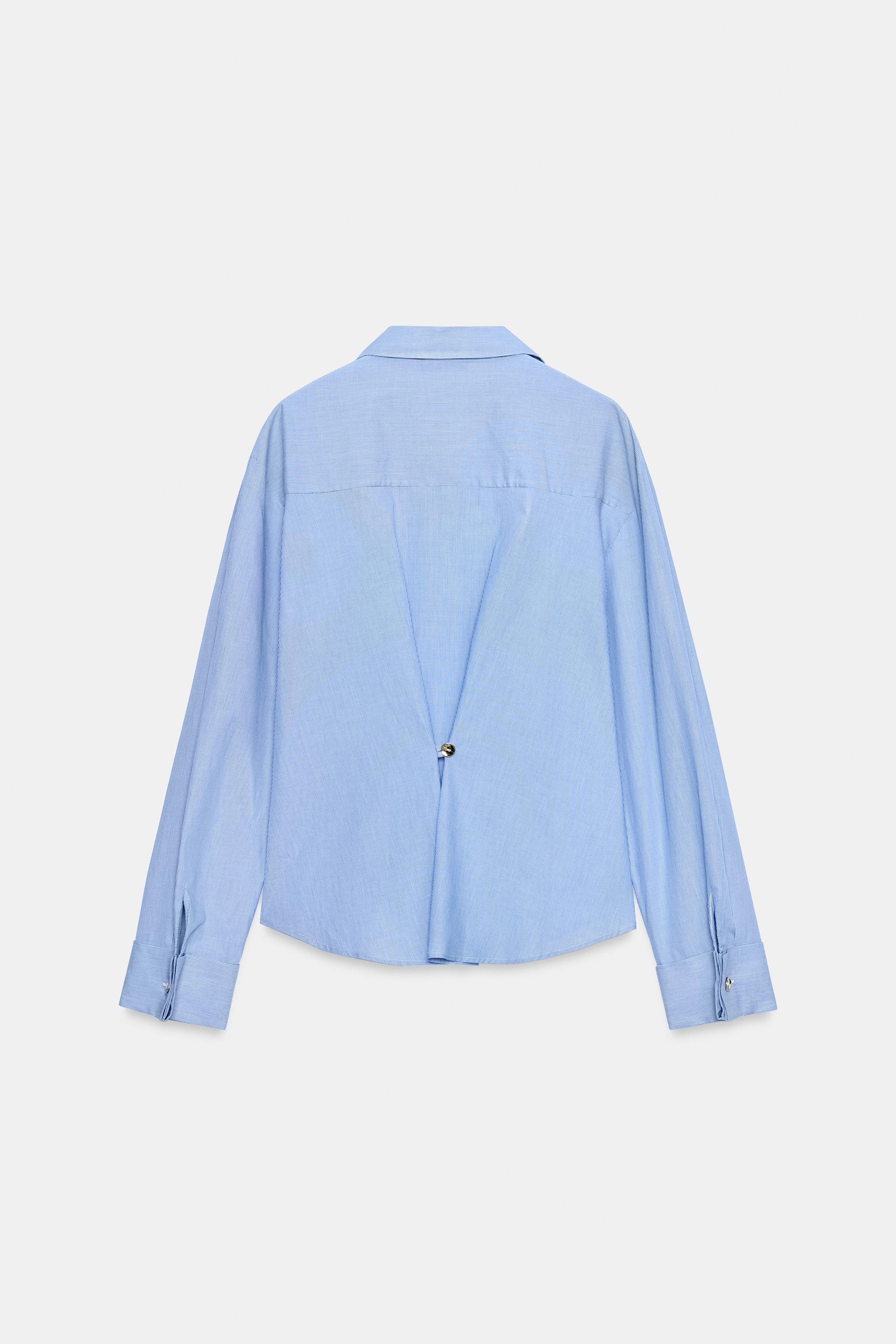 DARTED SHIRT WITH TURN-UP CUFFS