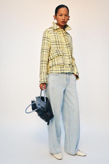 ZW COLLECTION LOOSE BARREL MID-WAIST JEANS - Blue by Zara