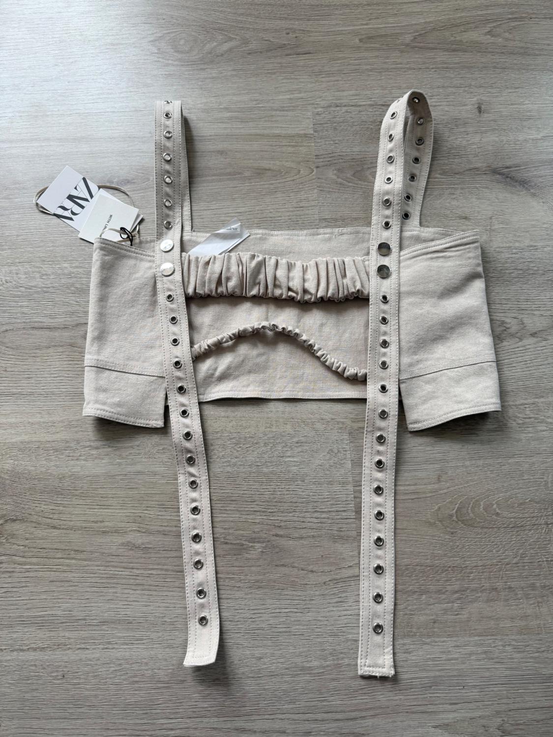 LINEN BLEND CROP TOP - LIMITED EDITION - Image 2